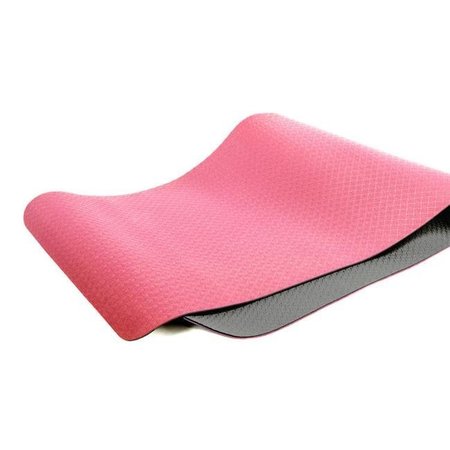 ECOWISE EcoWise 80411 0.25 x 24 x 72 in. Elite Yoga Mat; Gray & Pink 80411